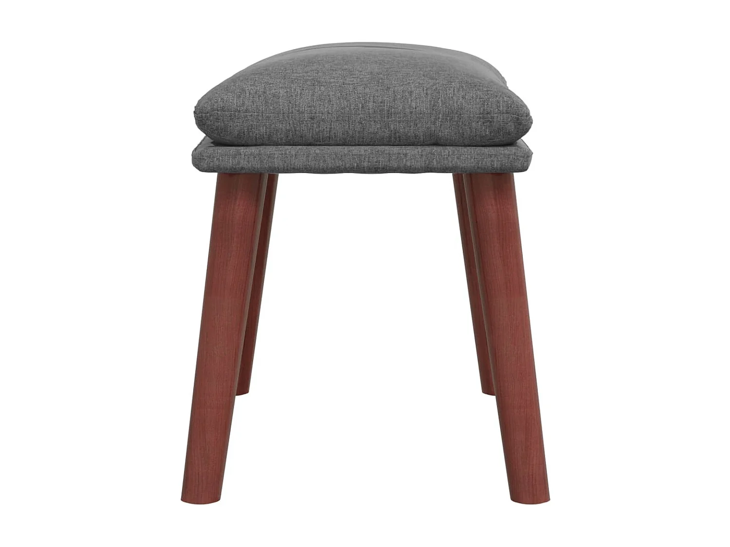 Fußhocker Hellgrau 45x29,5x35 cm Stoff