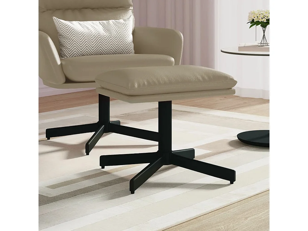 Repose-pied Cappuccino 60x60x36 cm Similicuir