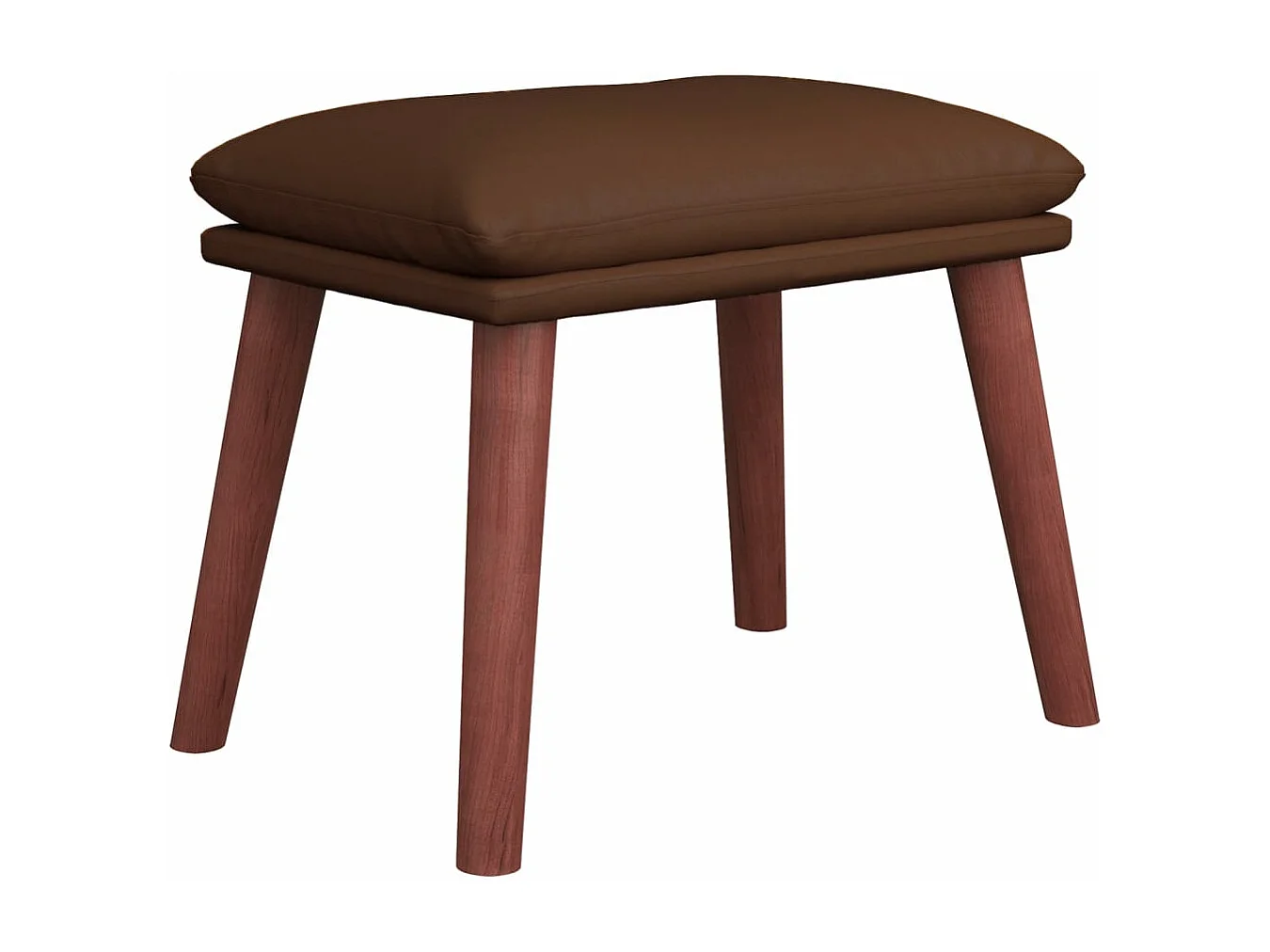 Poggiapiedi marrone 45x29,5x35 cm Ecopelle