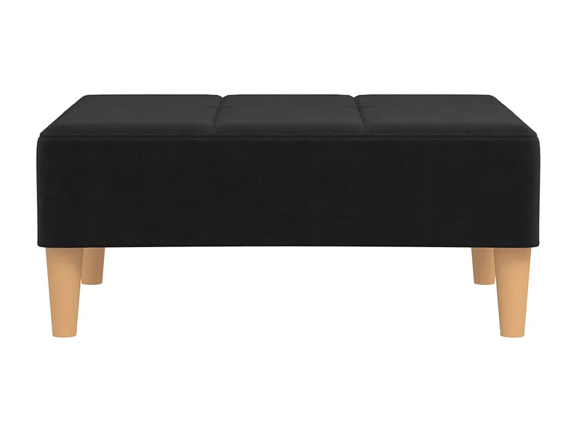 Fußhocker Schwarz 78x56x32 cm Stoff