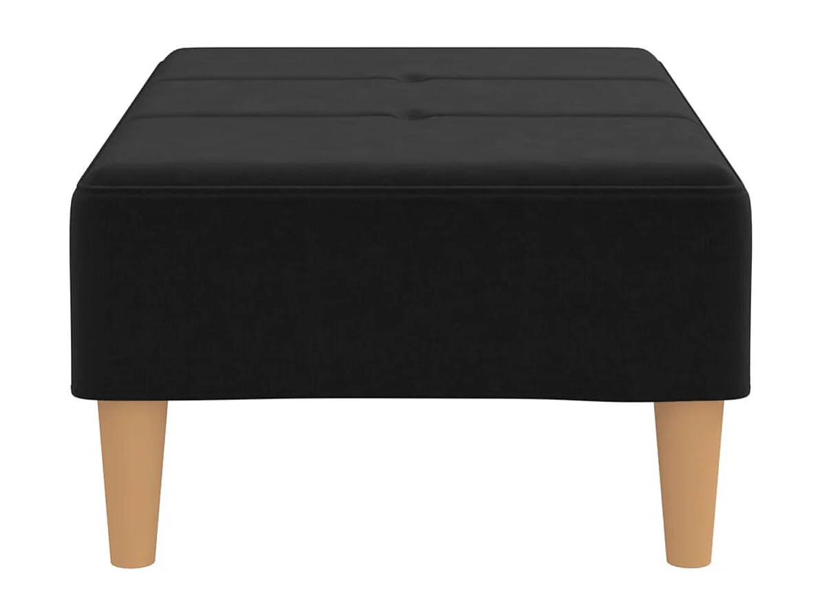 Fußhocker Schwarz 78x56x32 cm Stoff