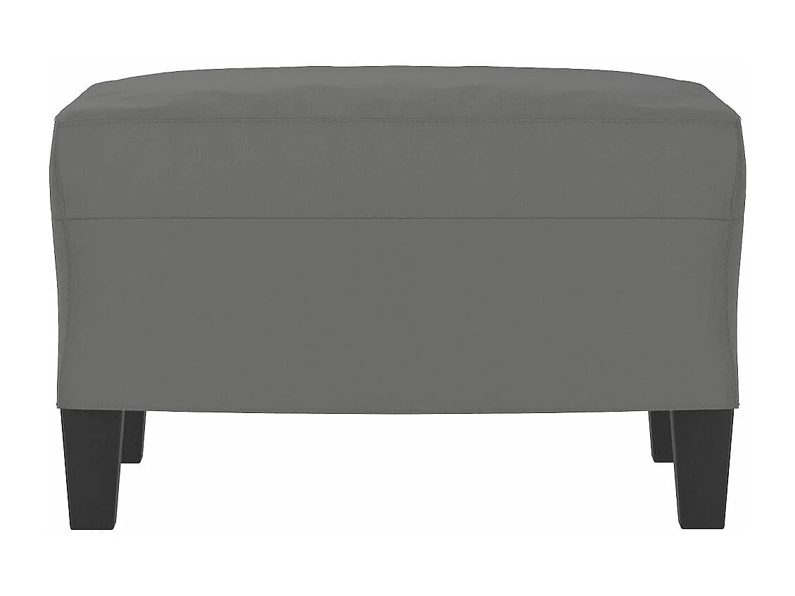 Poggiapiedi Grigio scuro 60x50x41 cm Tessuto in microfibra