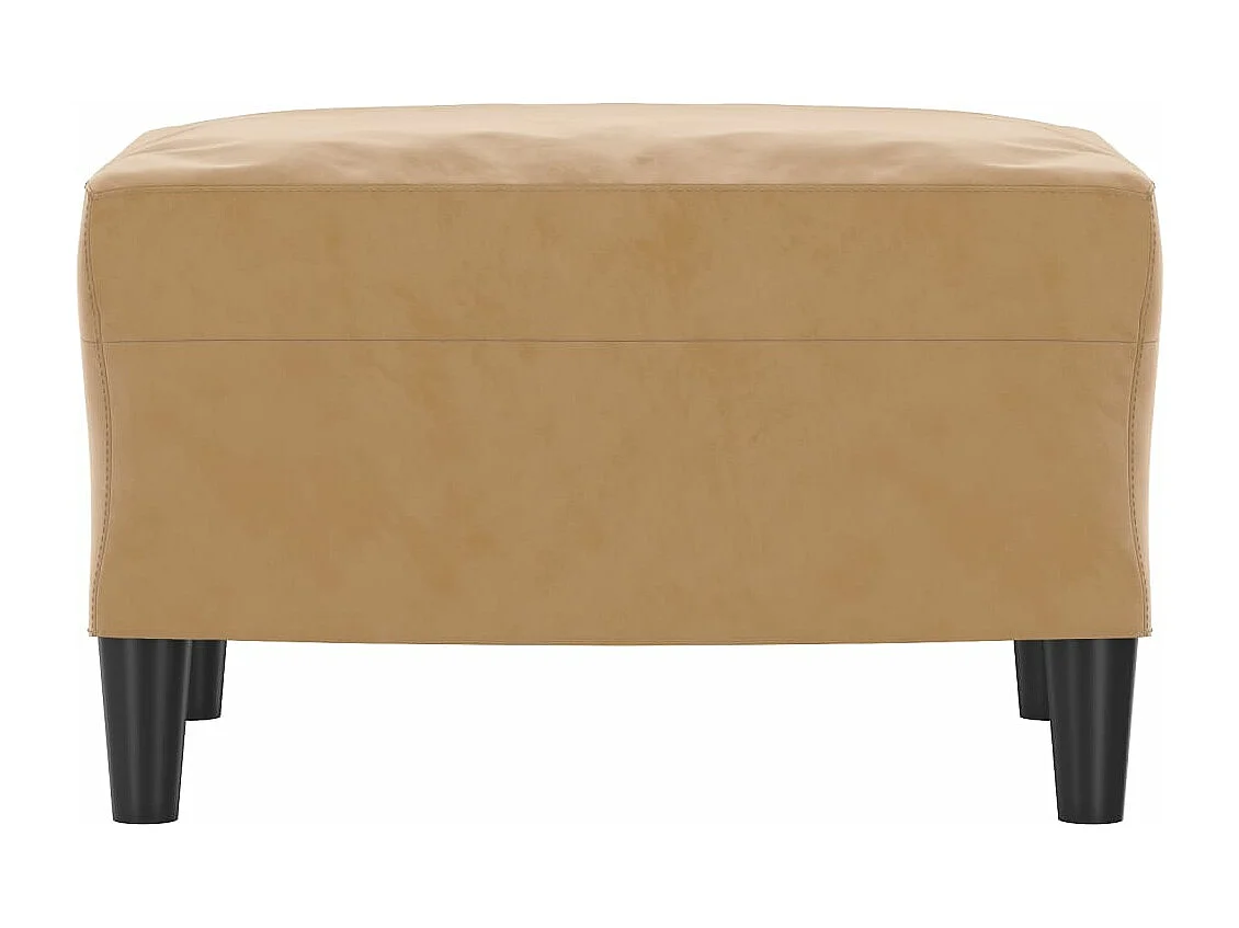 Repose-pied Marron 60x50x41 cm Velours