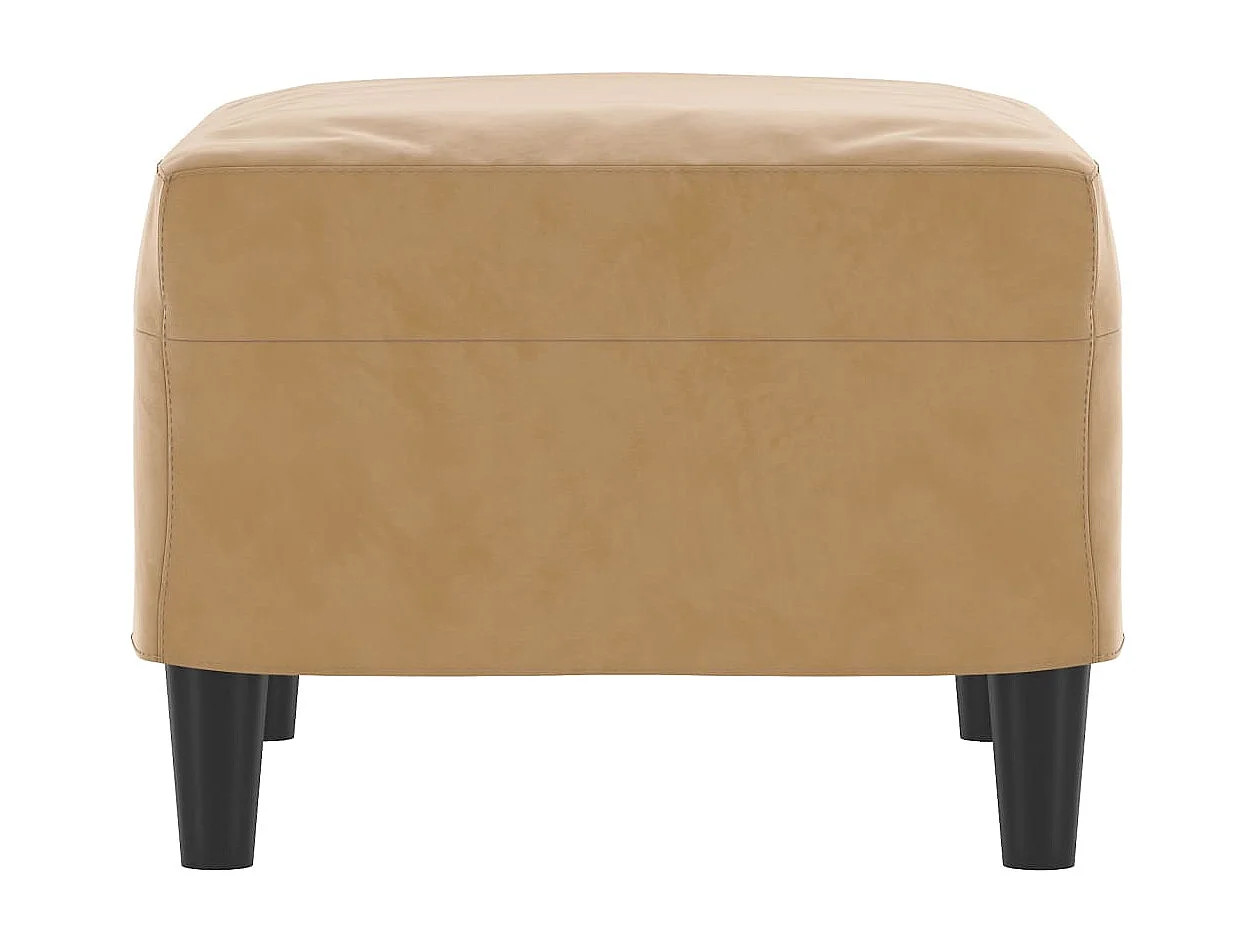 Repose-pied Marron 60x50x41 cm Velours