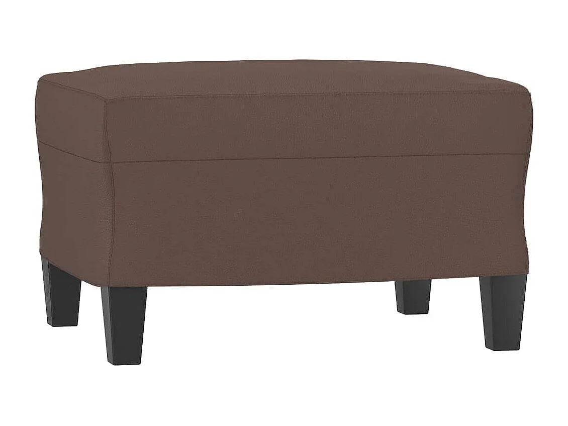 Repose-pied Marron 60x50x41 cm Similicuir