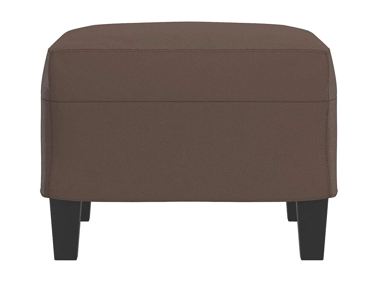 Repose-pied Marron 60x50x41 cm Similicuir