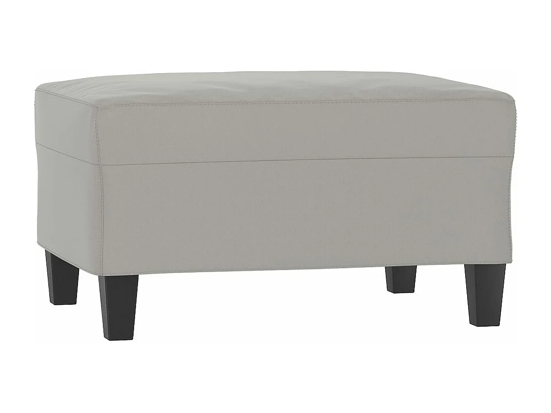 Repose-pied Gris clair 70x55x41 cm Tissu microfibre