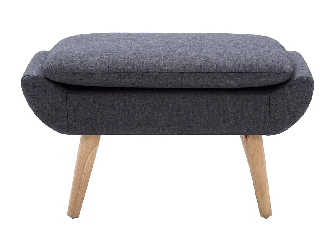 Poggiapiedi Tapestry in tessuto 73 x 43 x 42 cm Grigio scuro