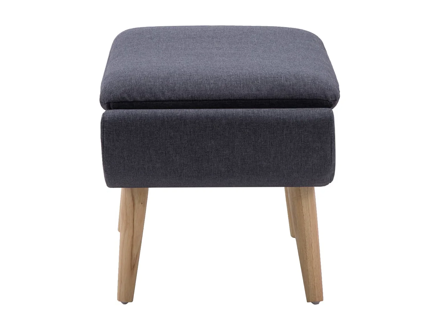 Repose-pied Tapisserie en tissu 73 x 43 x 42 cm Gris foncé