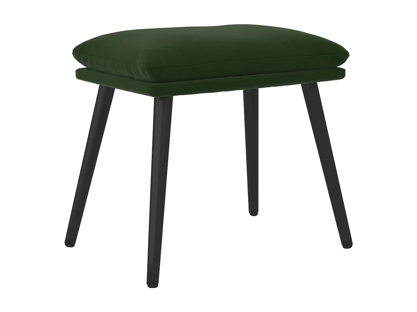 Fußhocker Dunkelgrün 45x29,5x35 cm Samt