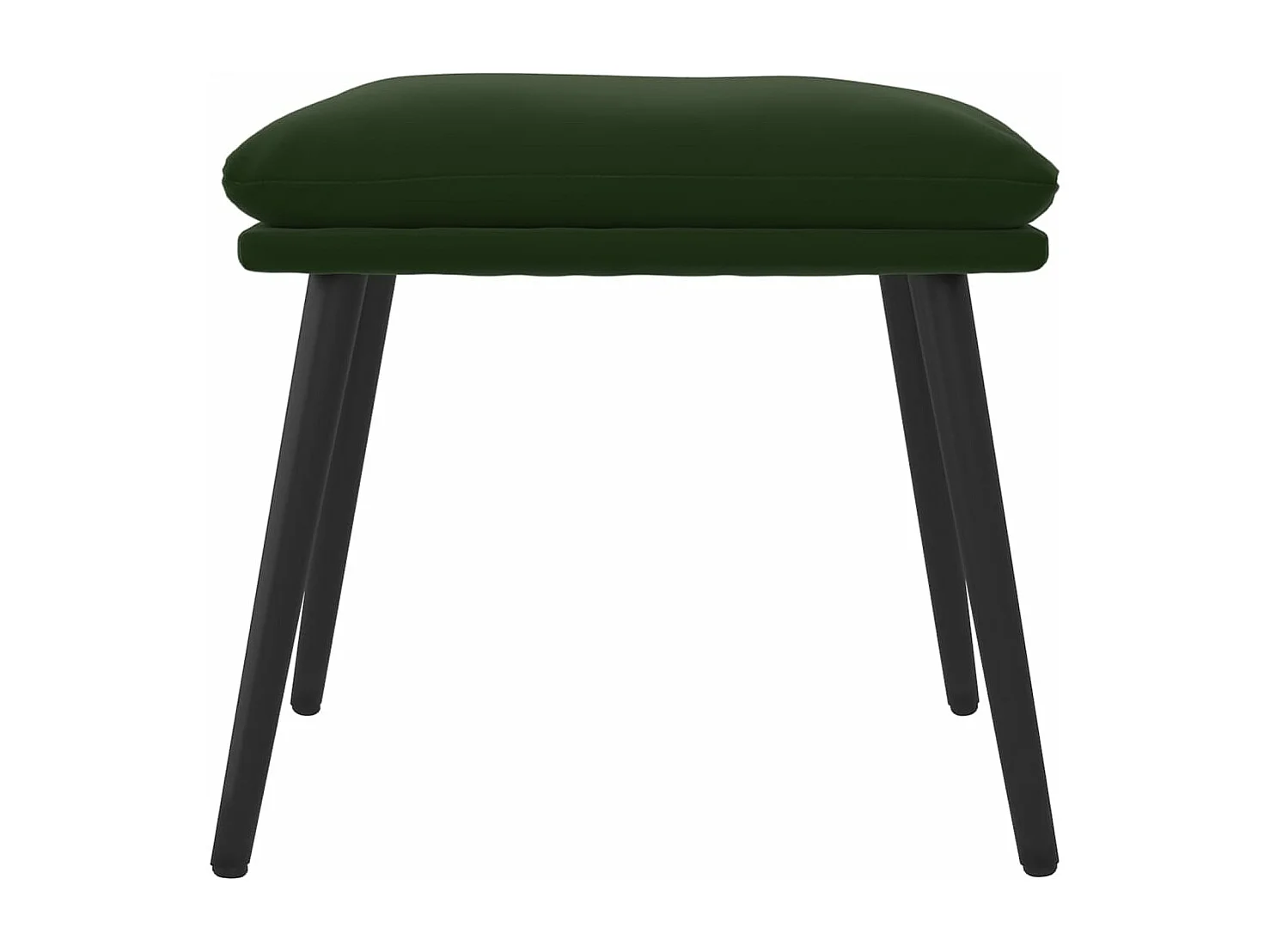 Fußhocker Dunkelgrün 45x29,5x35 cm Samt