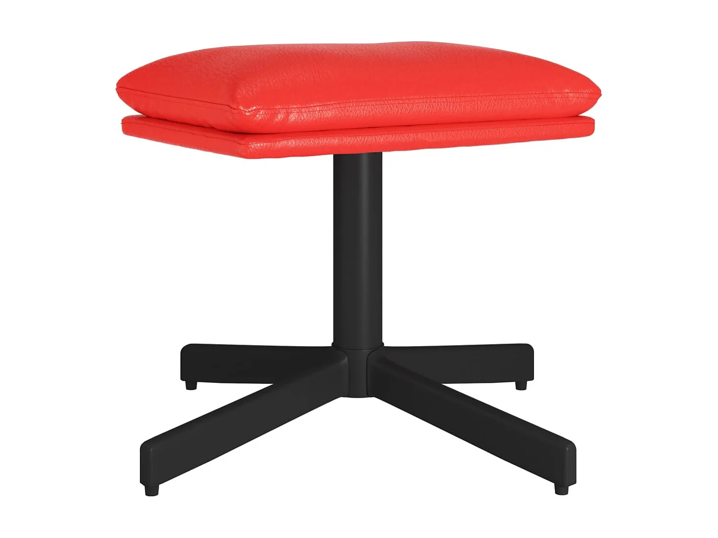Repose-pied Rouge 60x60x36 cm Similicuir