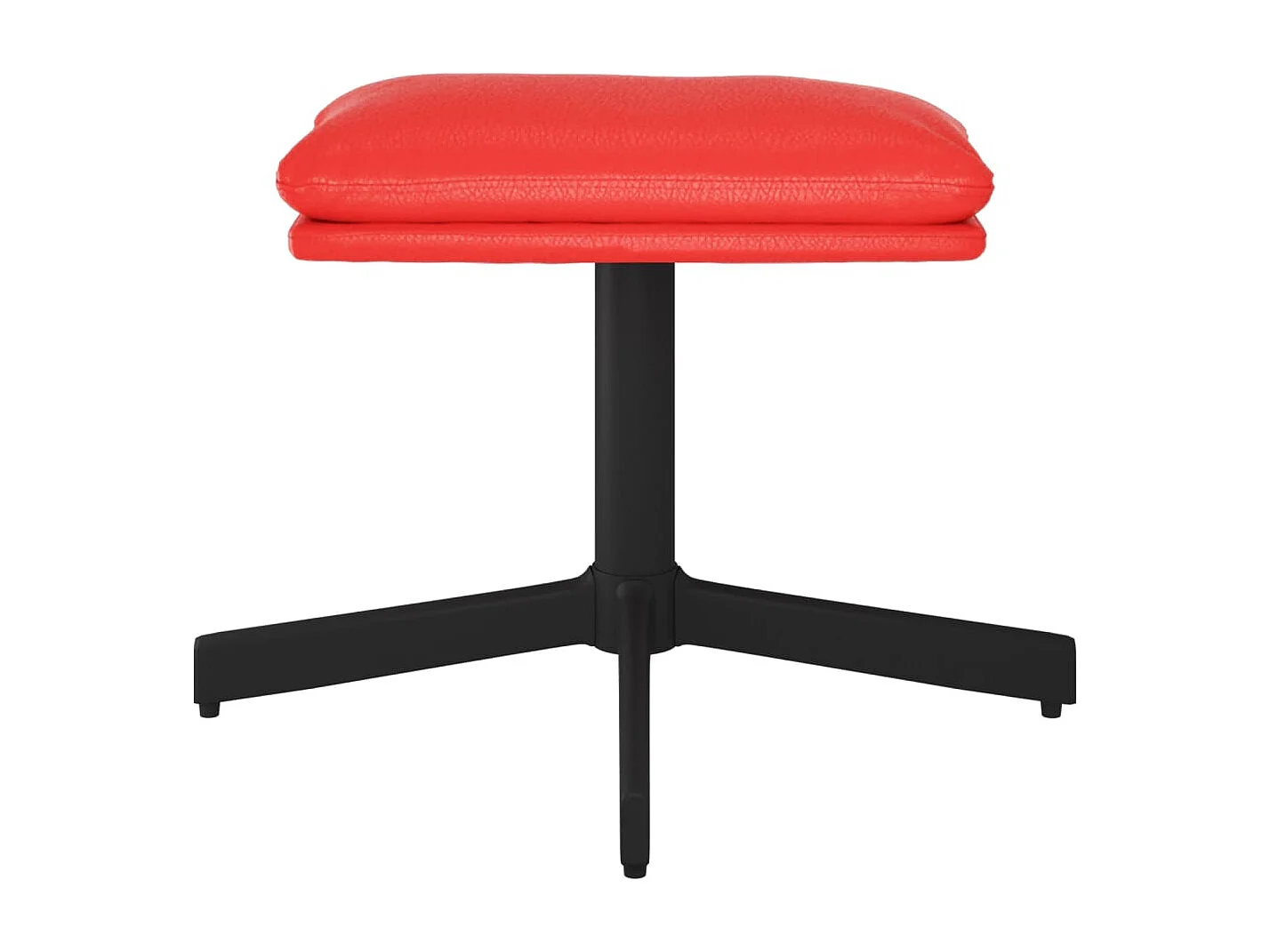 Repose-pied Rouge 60x60x36 cm Similicuir