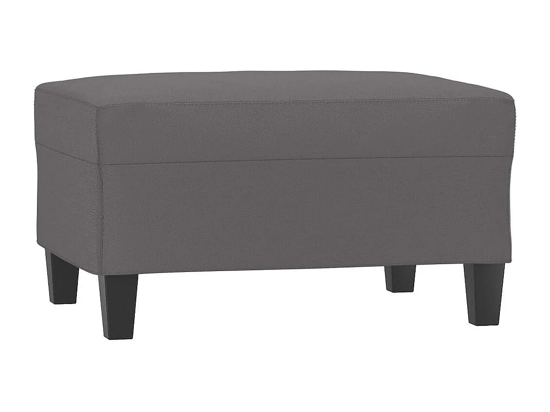 Repose-pied Gris 70x55x41 cm Similicuir