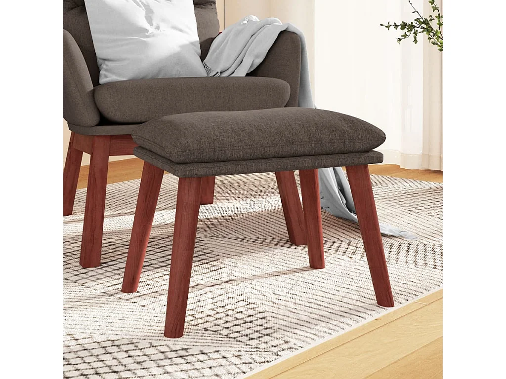 Repose-pied Taupe 45x29,5x35 cm Tissu