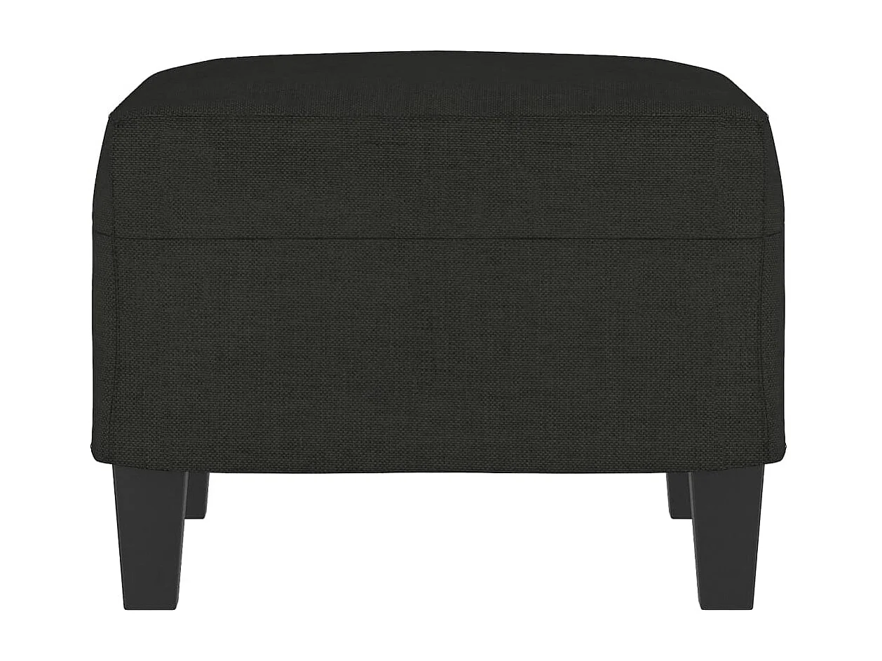 Repose-pied Noir 60x50x41 cm Tissu