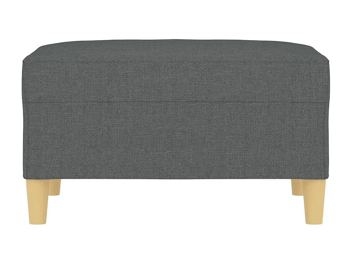 Poggiapiedi Tessuto grigio scuro 70x55x41 cm