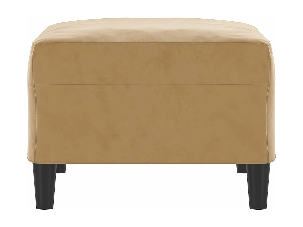 Repose-pied Marron 70x55x41 cm Velours