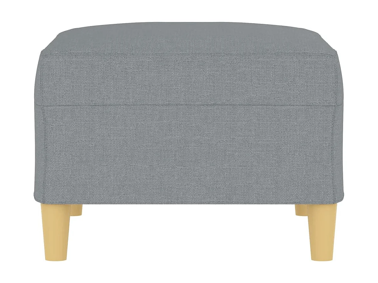 Poggiapiedi Tessuto grigio chiaro 70x55x41 cm