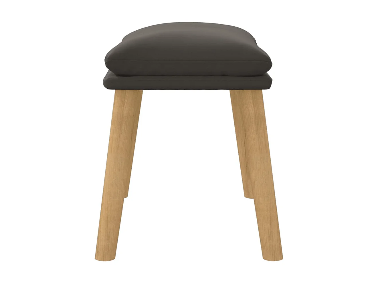 Reposapiés Gris oscuro 45x29,5x35 cm Terciopelo