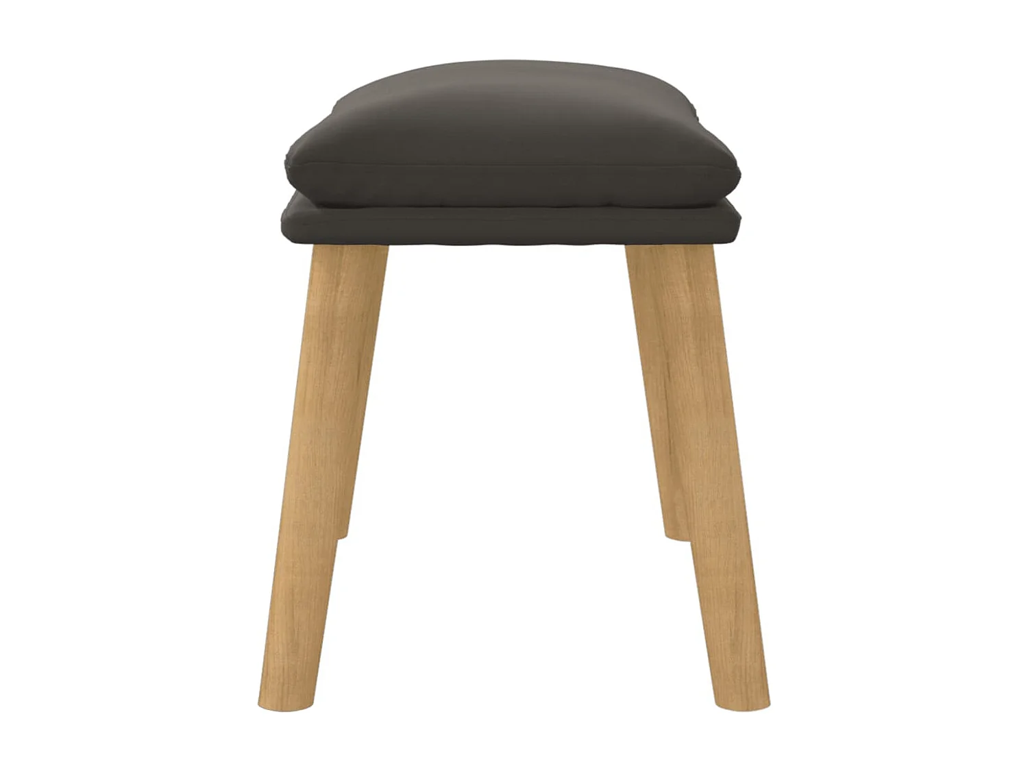 Reposapiés Gris oscuro 45x29,5x35 cm Terciopelo