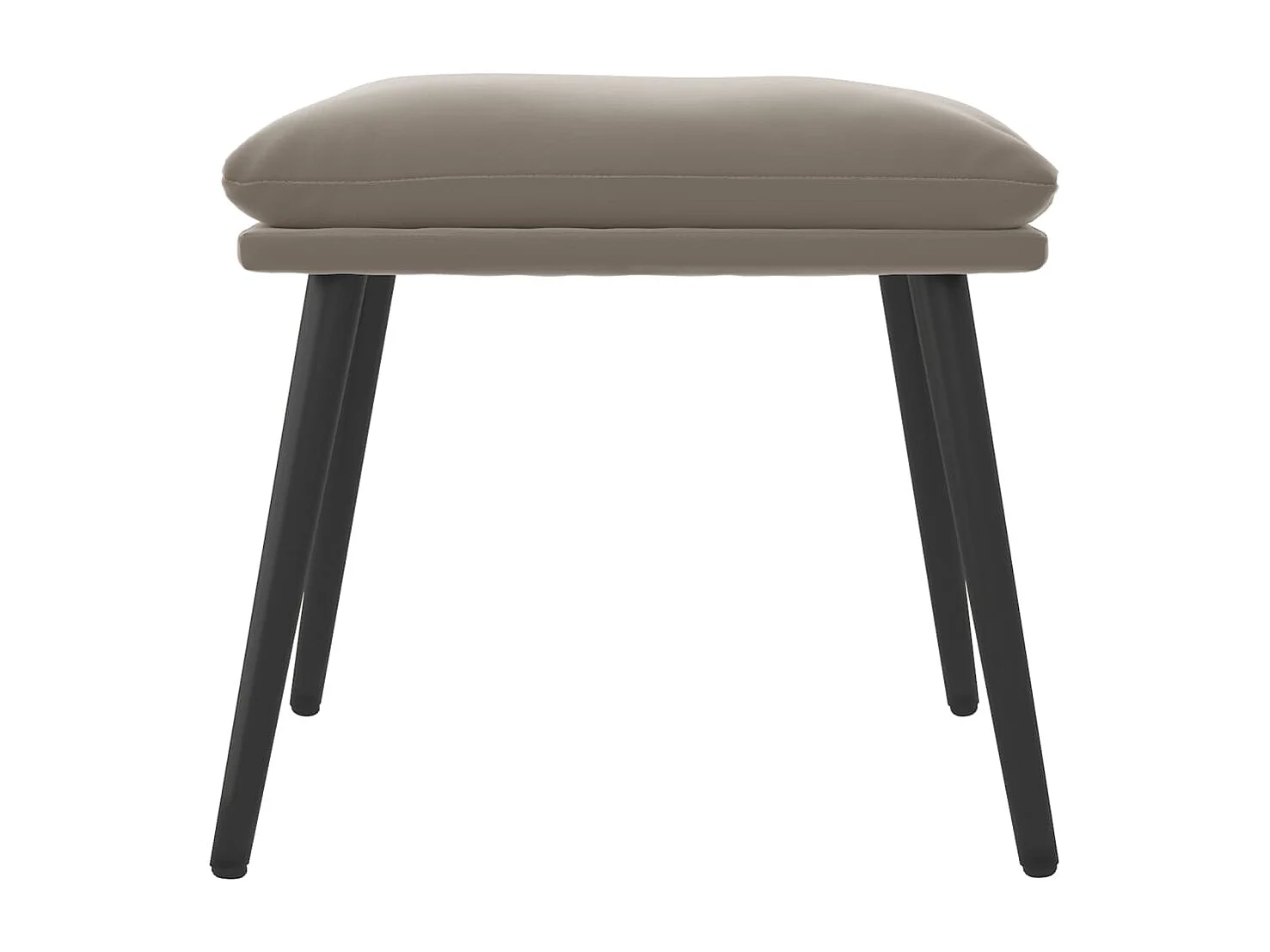 Fußhocker Hellgrau 45x29,5x35 cm Samt