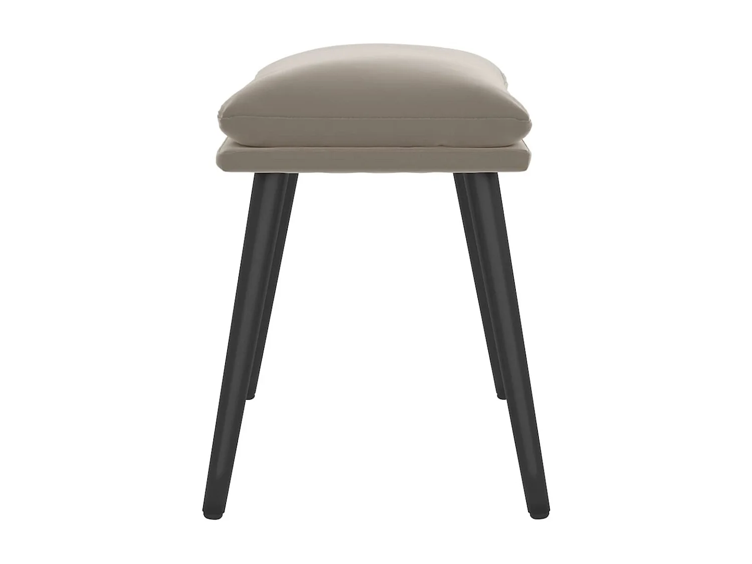 Fußhocker Hellgrau 45x29,5x35 cm Samt