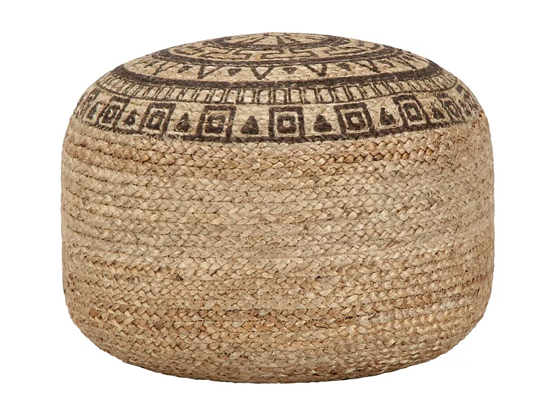 Pouf fait à la main Marron 45 x 30 cm Jute