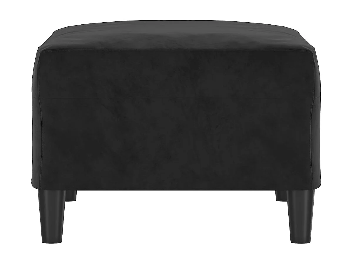 Fußhocker Schwarz 70x55x41 cm Samt