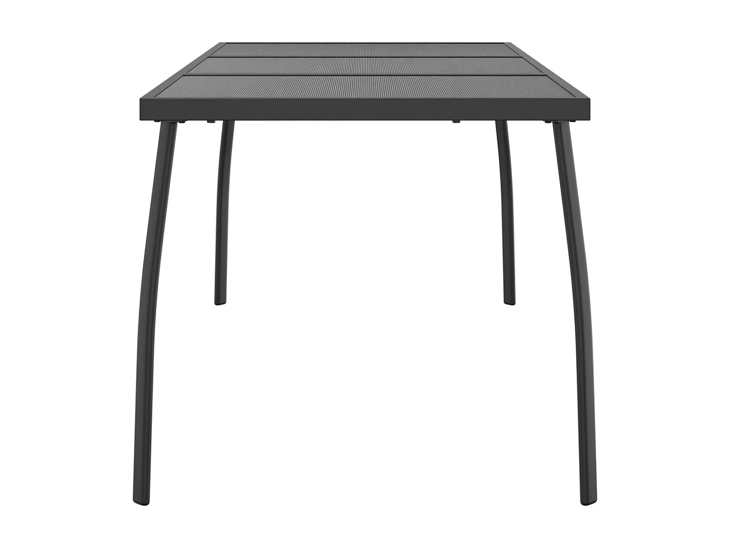 Table de jardin anthracite 165x80x72 cm Treillis d'acier