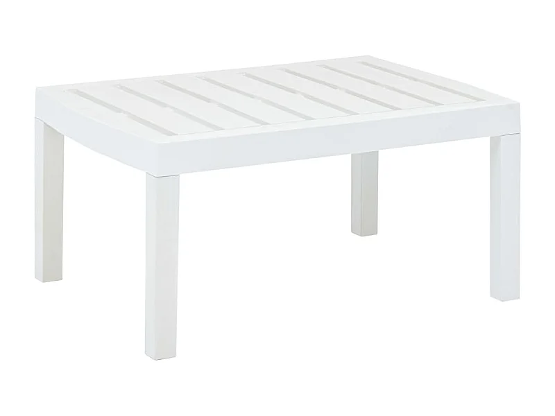 Table de jardin Blanc 78x55x38 cm Plastique