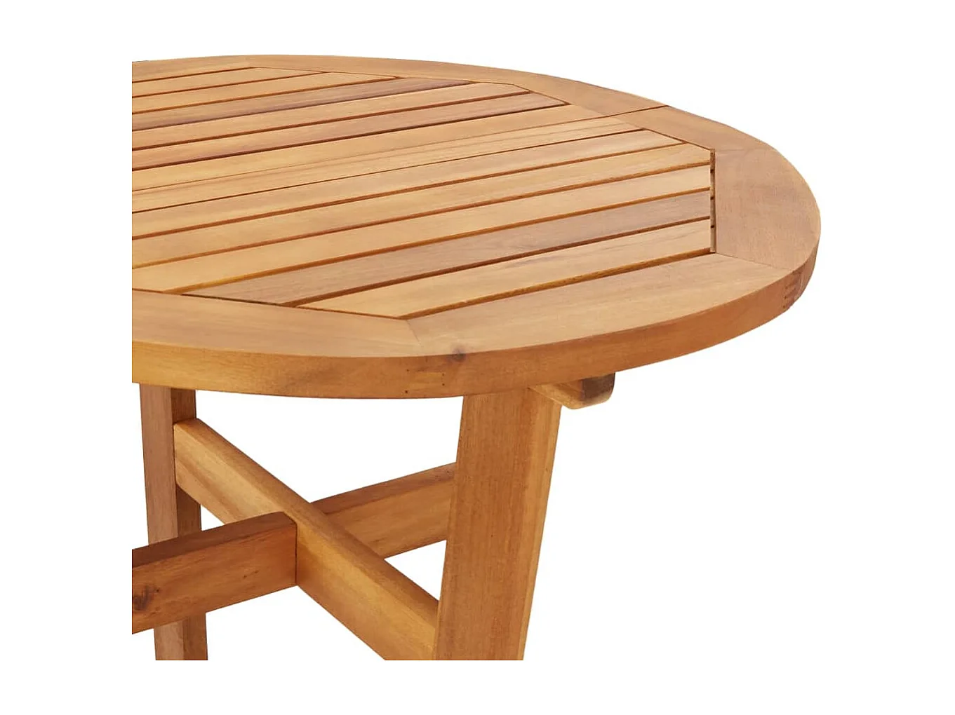 Tavolo da Bar da Giardino Ø60x105 cm Legno Massello di Acacia