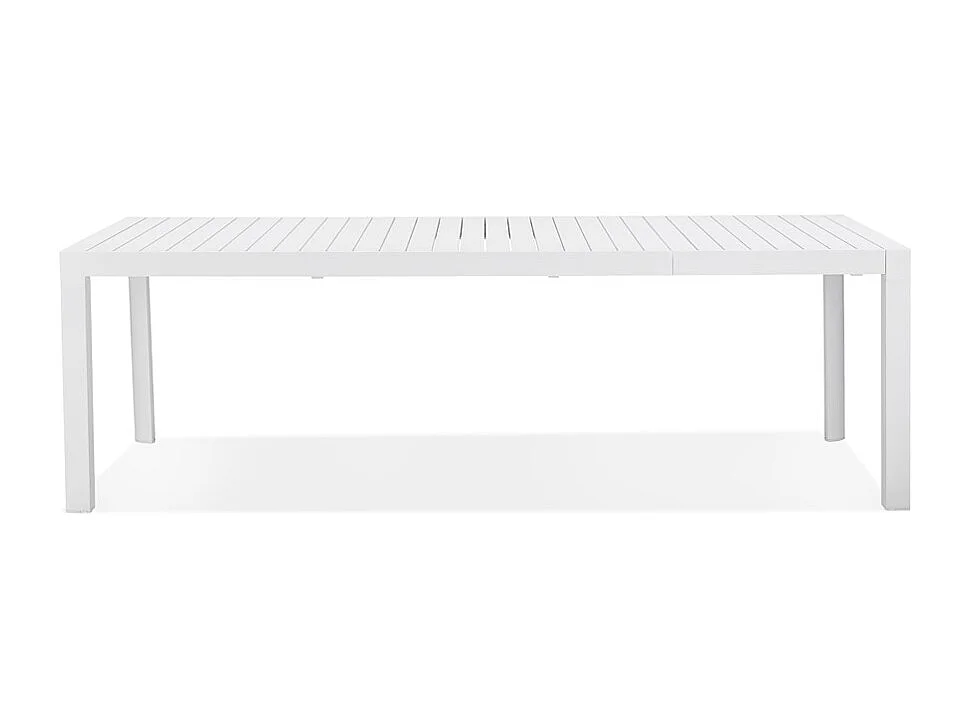 Gartentisch - SAMUI - Weiß - 180-240x100x75 cm