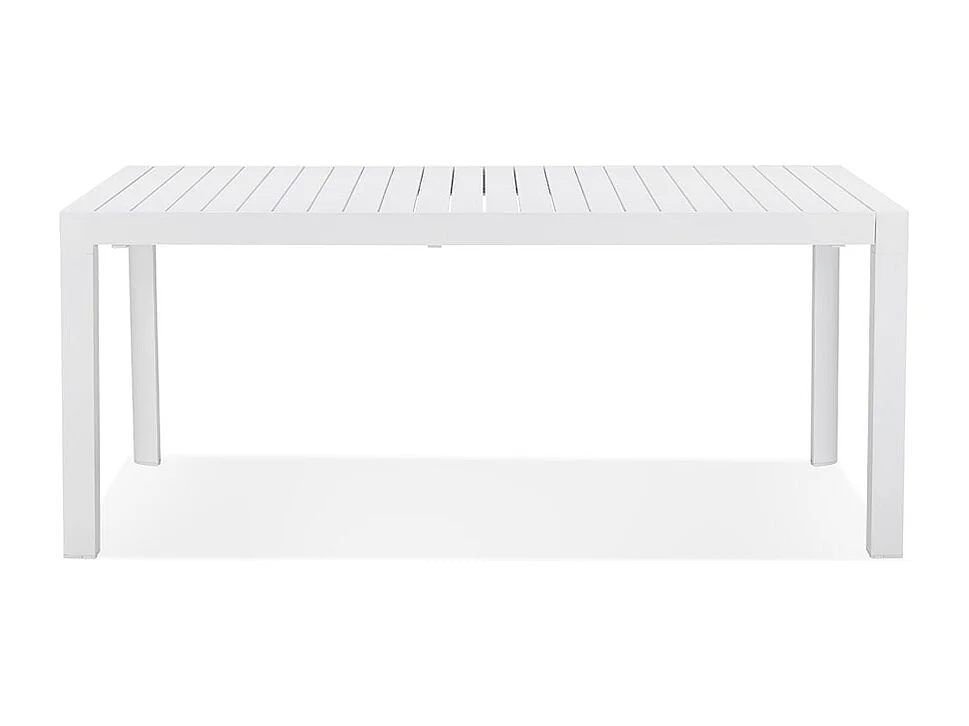 Gartentisch - SAMUI - Weiß - 180-240x100x75 cm