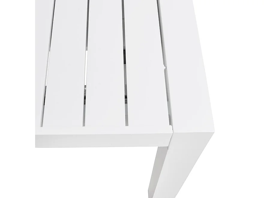 Gartentisch - SAMUI - Weiß - 180-240x100x75 cm