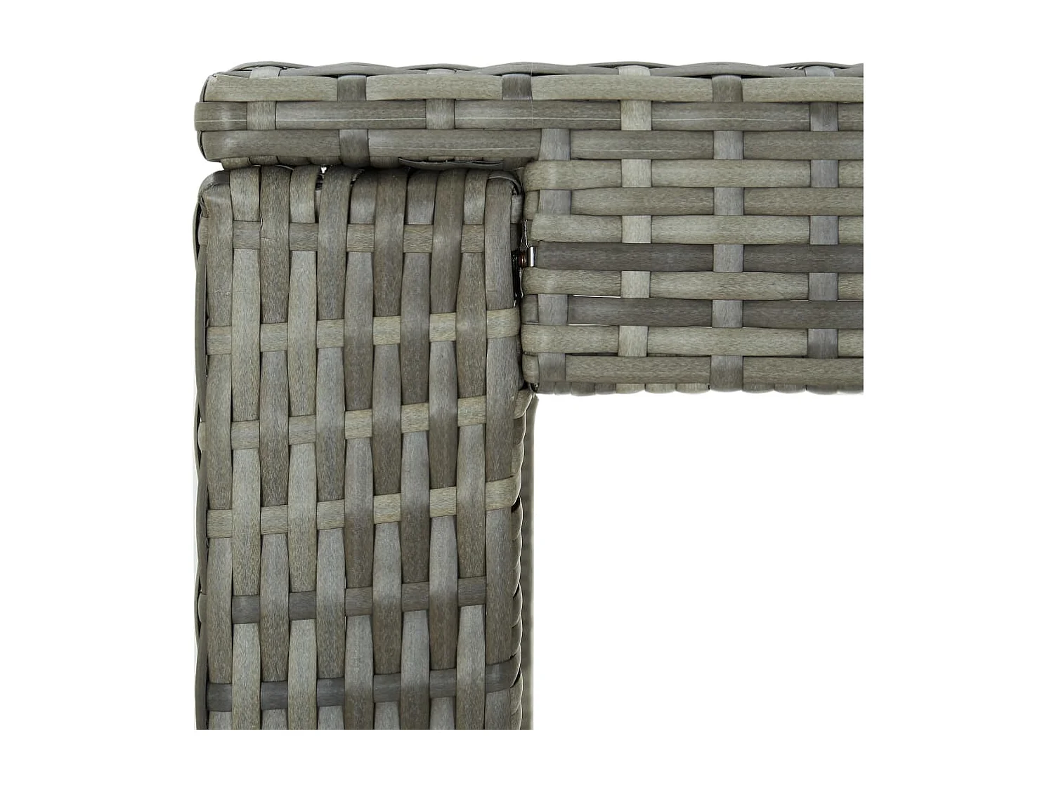 Table de bar de jardin Gris 100x60,5x110,5 cm Résine tressée
