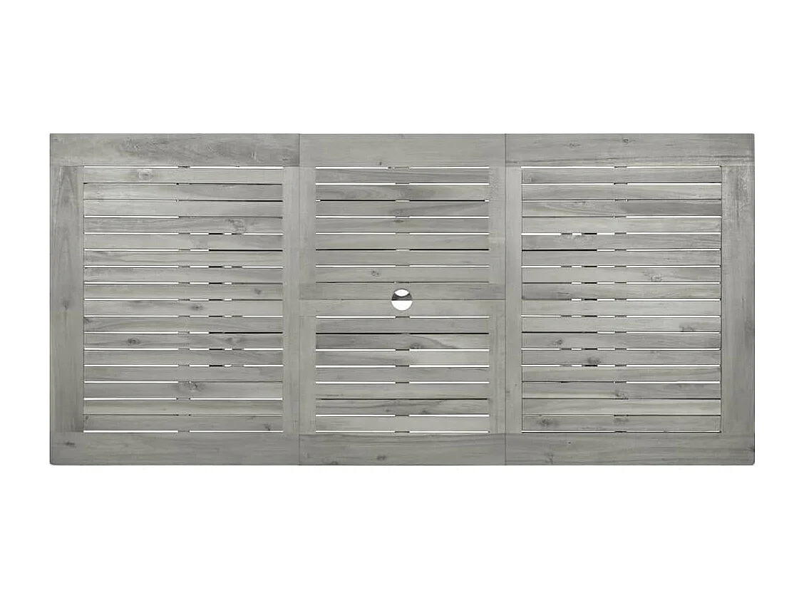 Mesa de jantar p/ jardim (120-170)x80x75 cm acácia maciça