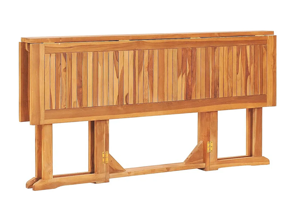 Gartentisch Butterfly Klappbar 150x90x75 cm Teak Massivholz