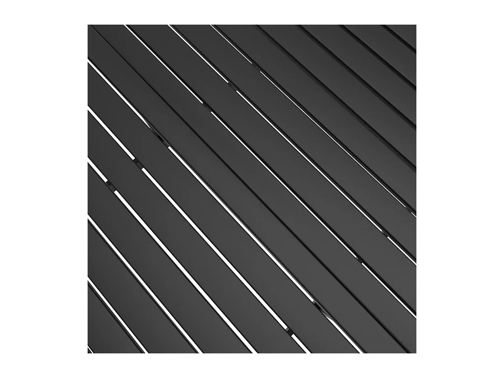 Table de jardin Anthracite 140x80x72 cm Acier