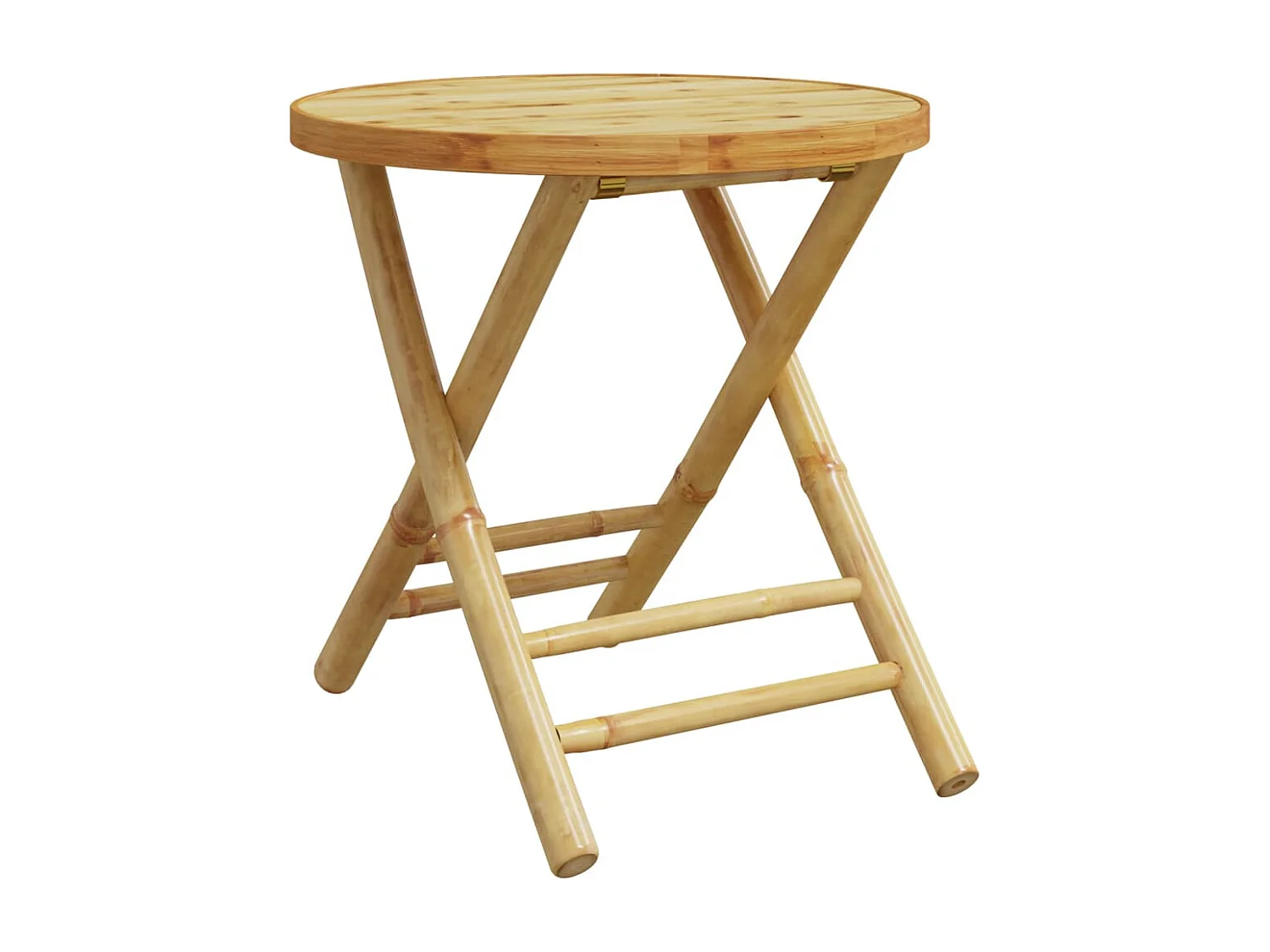Table de jardin pliable Ø45x45 cm bambou