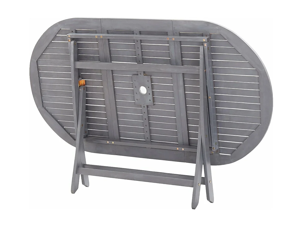 Tuintafel inklapbaar 160x85x75 cm massief acaciahout