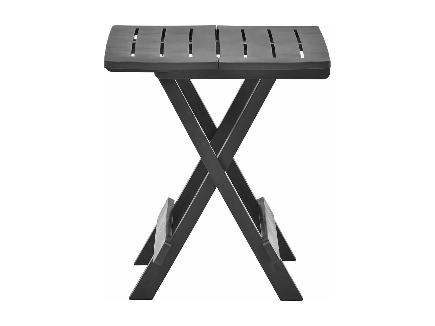 Mesa de jardim dobrável 45x43x50 cm plástico antracite