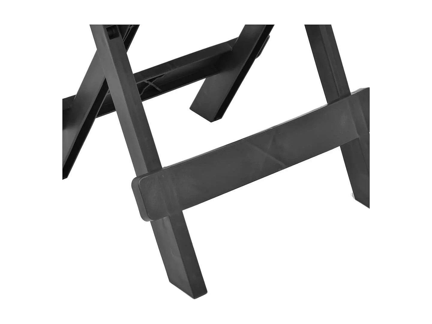 Mesa de jardim dobrável 45x43x50 cm plástico antracite