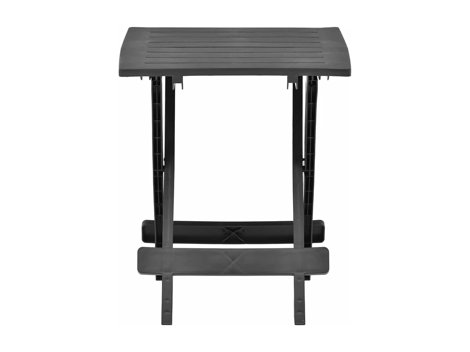 Table pliable de jardin anthracite 45x43x50 cm plastique