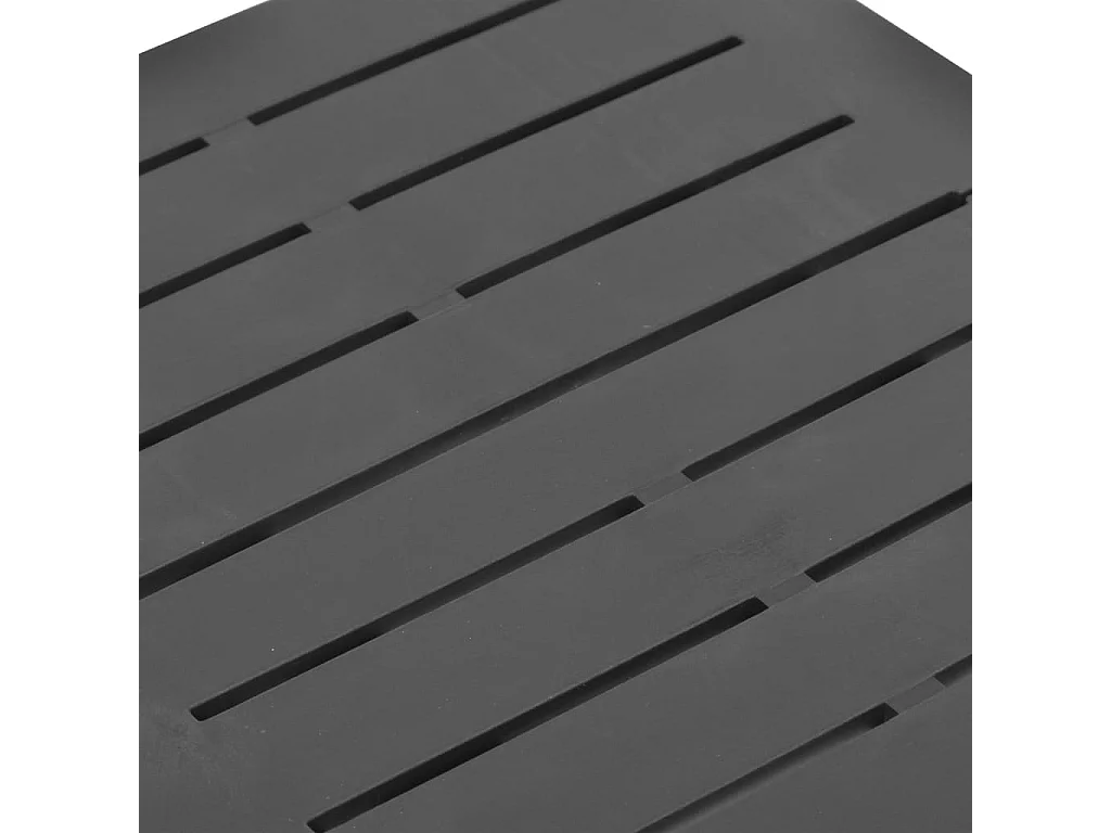 Table pliable de jardin anthracite 45x43x50 cm plastique