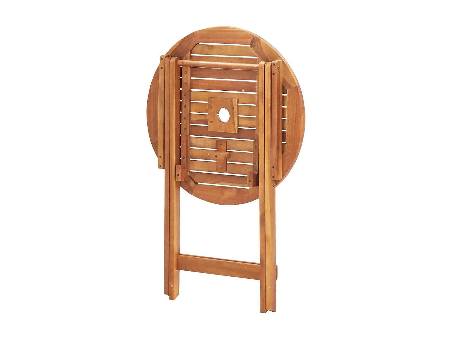 Mesa plegable de jardín de madera maciza de acacia 60x75 cm