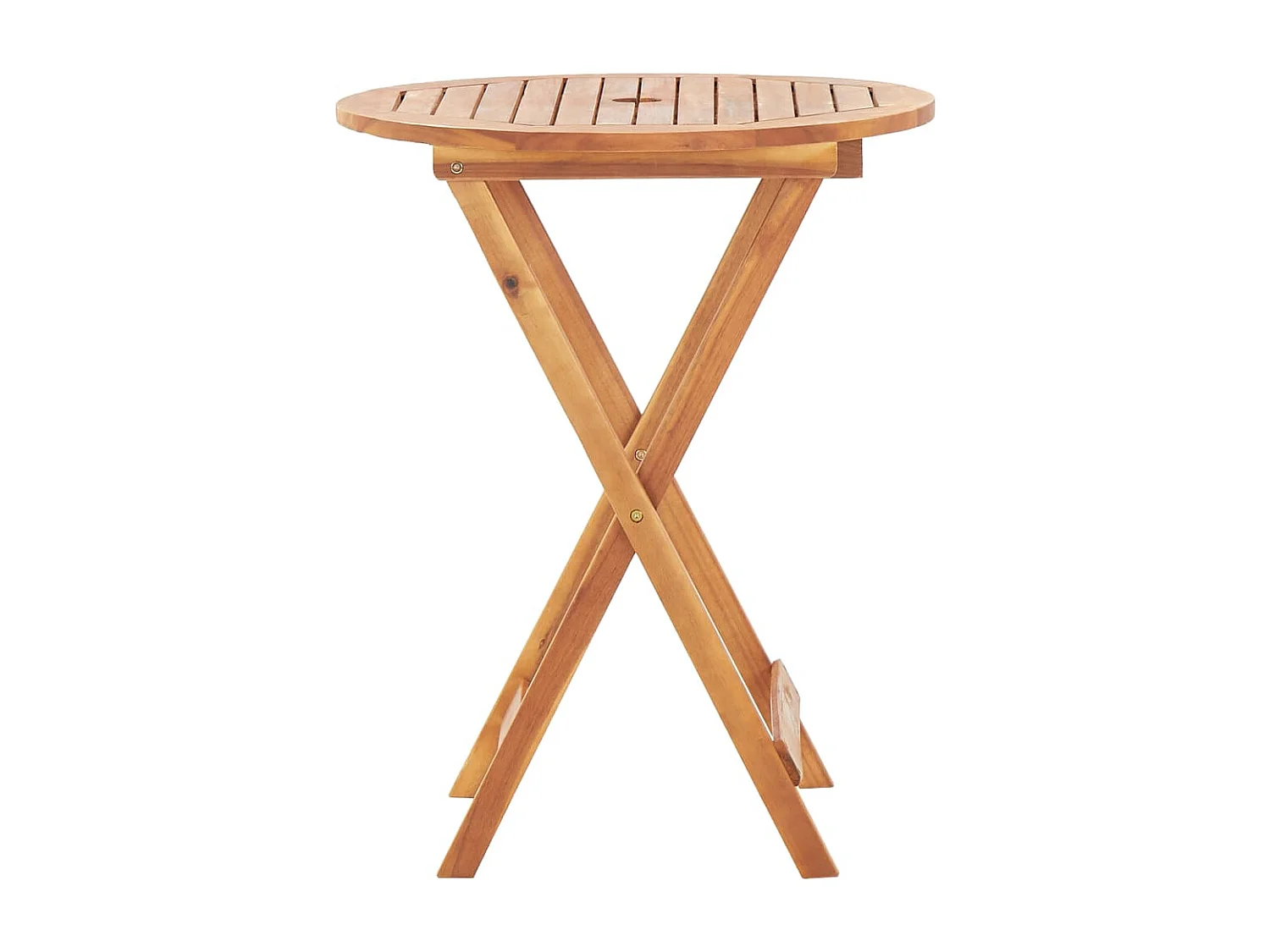 Tavolo da Giardino Pieghevole 60x75 cm in Massello d'Acacia