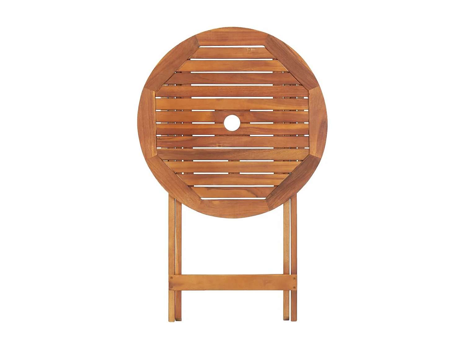 Tavolo da Giardino Pieghevole 60x75 cm in Massello d'Acacia