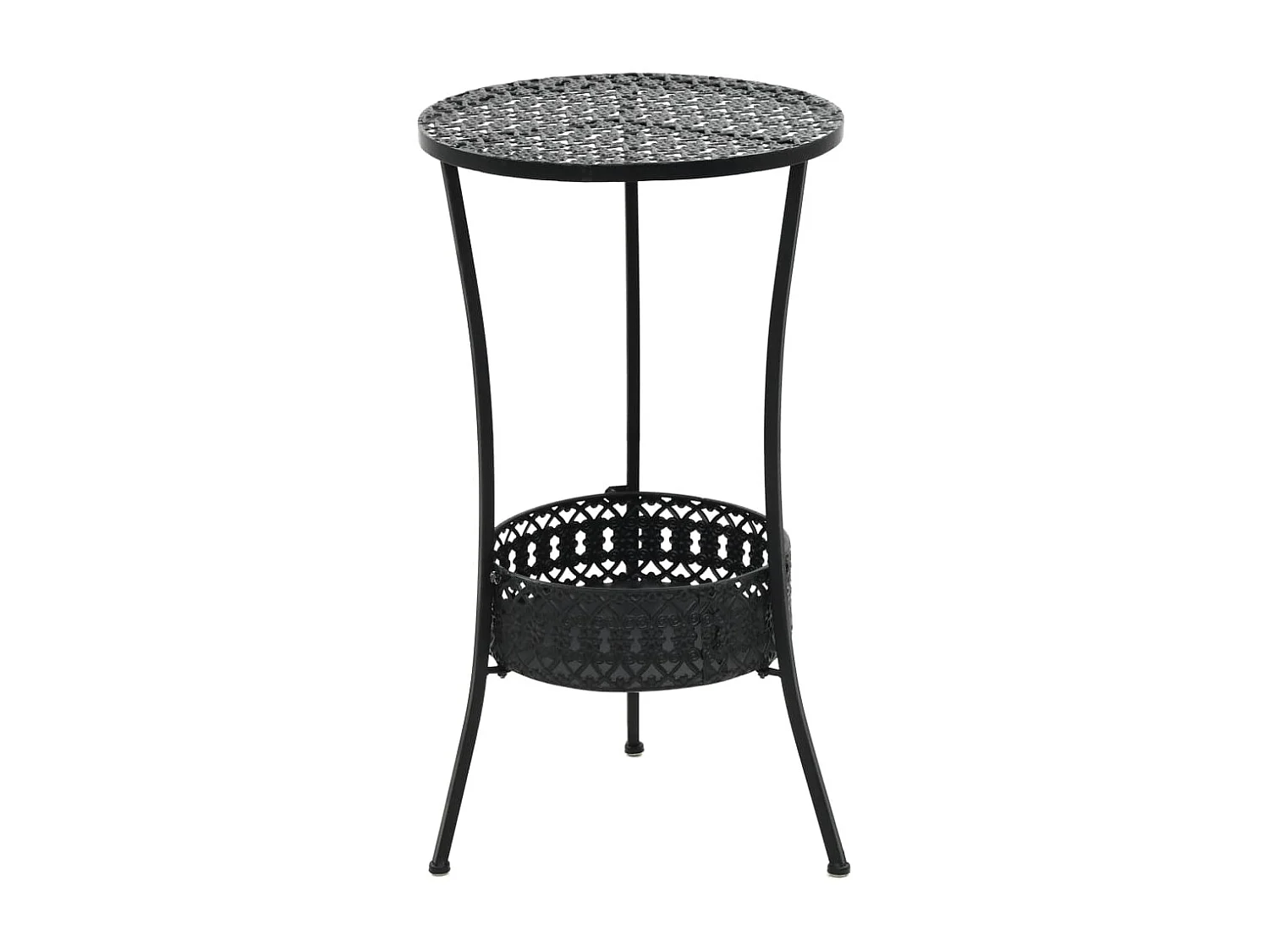 Tavolo da Bistrot Nero 40x70 cm in Metallo