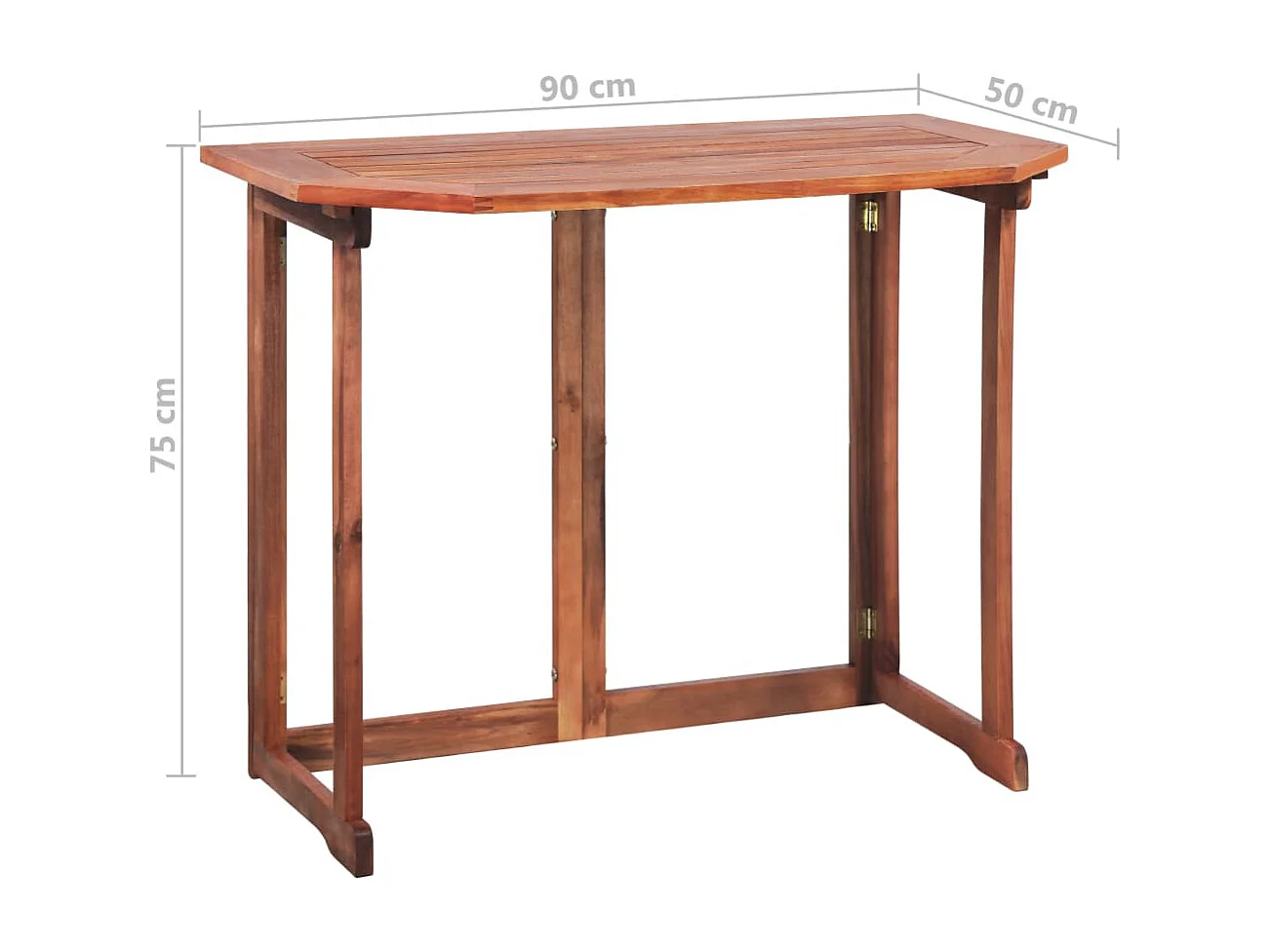 Table de bistro 90x50x75 cm Bois d'acacia massif